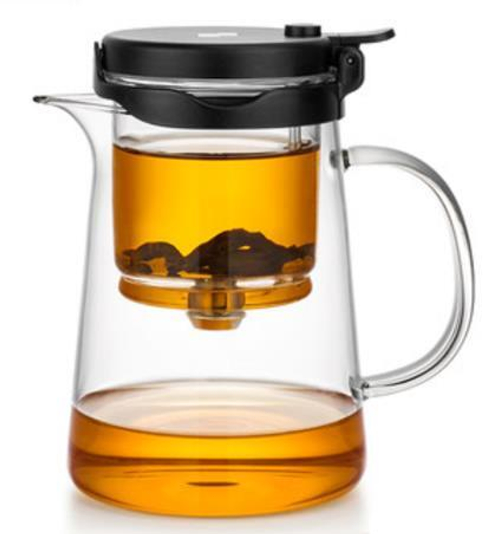 220014 Чайник изипот Bonston "BP-08-750" 750мл внут.колба СТЕКЛО, без носика, крышка на защелке