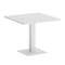 Onix Direct Стол квадратный O.SPRG-2 Белый Бриллиант/Металл Белый 900*900*750