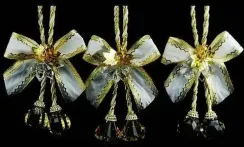 Украшение "Подвеска- колокольчики" цвет золото, (162768)