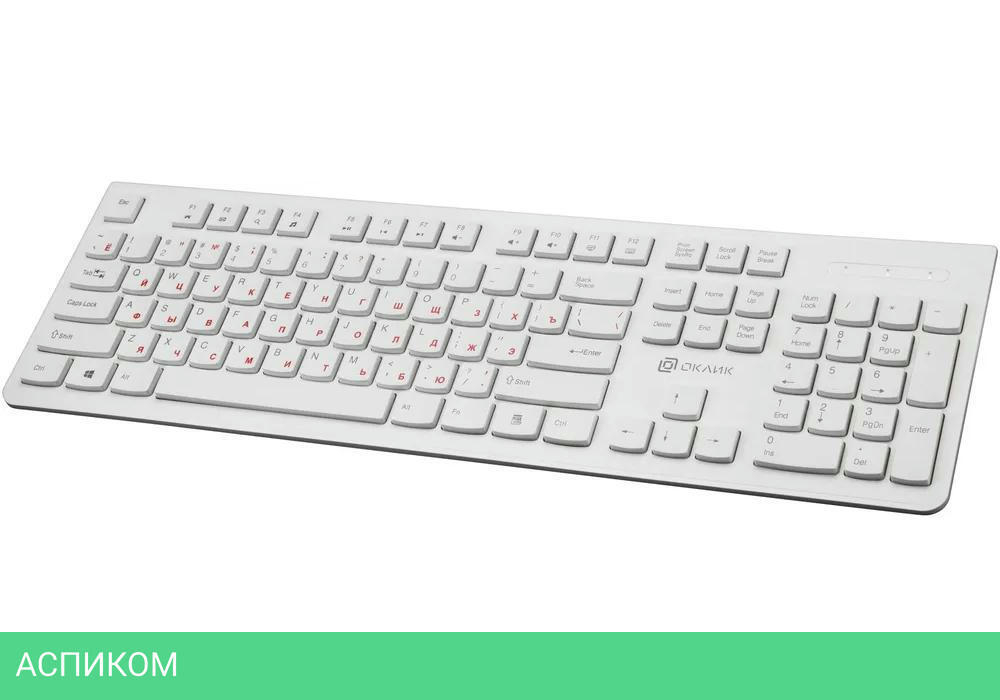 Клавиатура Oklick 505M White (KW-1820)