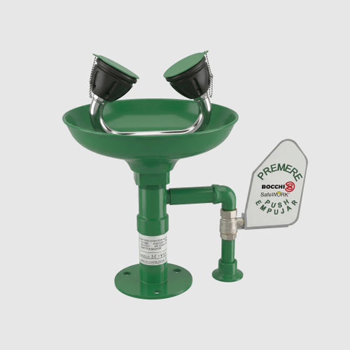 Аварийный фонтан настольный оцинк. сталь/полипропилен BOCCHISF SC410 зеленый