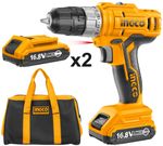 Аккумуляторный шуруповерт 16.8В 28Нм 15+1 INGCO CDLI1612 STANDARD