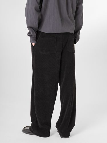 Черные велюровые брюки LEROY