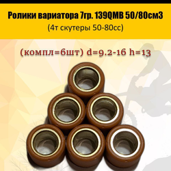 '- Ролики вариатора 7гр. 139QMB