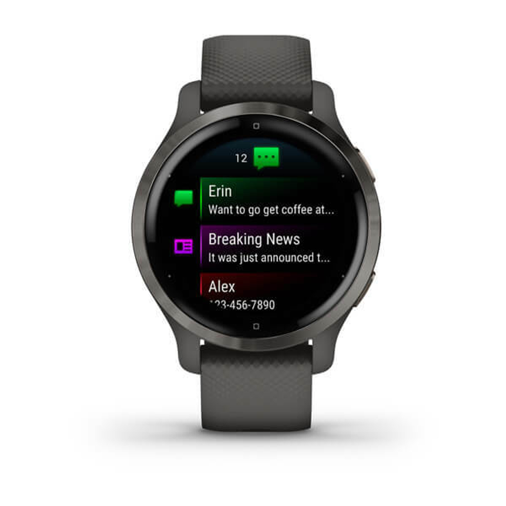Умные часы GARMIN VENU 2S серые  010-02429-10