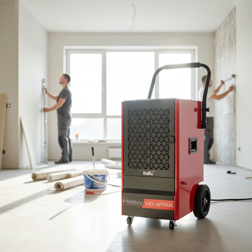 Осушитель воздуха Ballu BDI-70L профессиональный - [до 70 л. за сутки / для S≈100 м²]