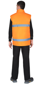 Жилет СИРИУС-ЭКСПРЕСС оранжевый с СОП