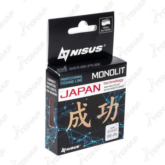 Леска MONOLIT 0,181mm/50m Nylon Transparent (N-MO-0.181-50) Nisus