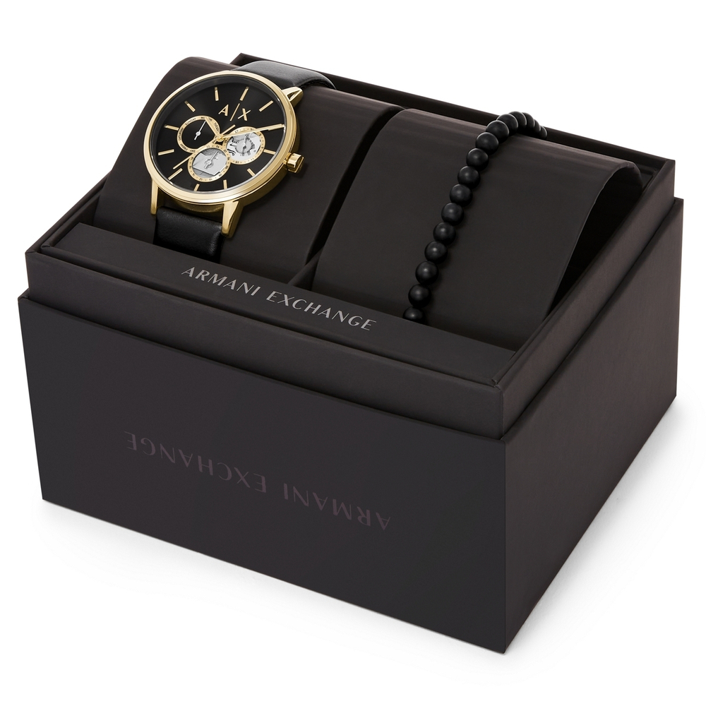 Набор с мужскими наручными часами Armani Exchange AX7146SET