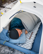 Коврик надувной Naturehike 196х64х7 см, серебристый карбон