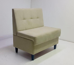 Стильный компактный диван Фабрики ОНИКС из практичного и износостойкого материала с оригинальным дизайном, вместительным ящиком для хранения, мягким наполнителем для дома, дачи и офиса