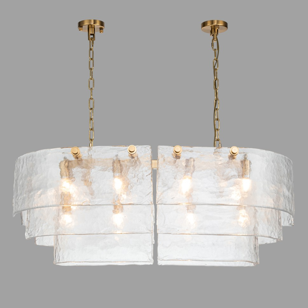 Люстра подвесная Belfast Erskine 22352 / 1000 / 12 GL CL Золотой / Стекло