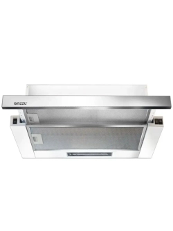 Встраиваемая вытяжка HKH-105 белая со стальной панелью