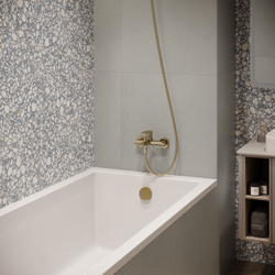 Смеситель для ванны с душем STWORKI Копенгаген S42100GG глянцевое золото