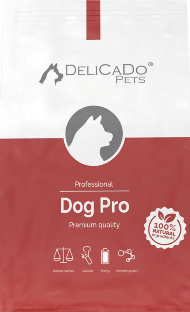 Сухой корм DeliCaDo Pro для взрослых собак всех пород, курица, 10 кг