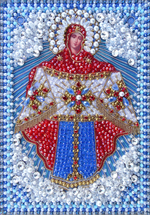 Принт-И22а Ткань с нанесенной авторской схемой Покров Пресвятой Богородицы