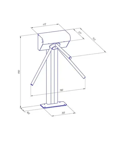 Турникет-трипод