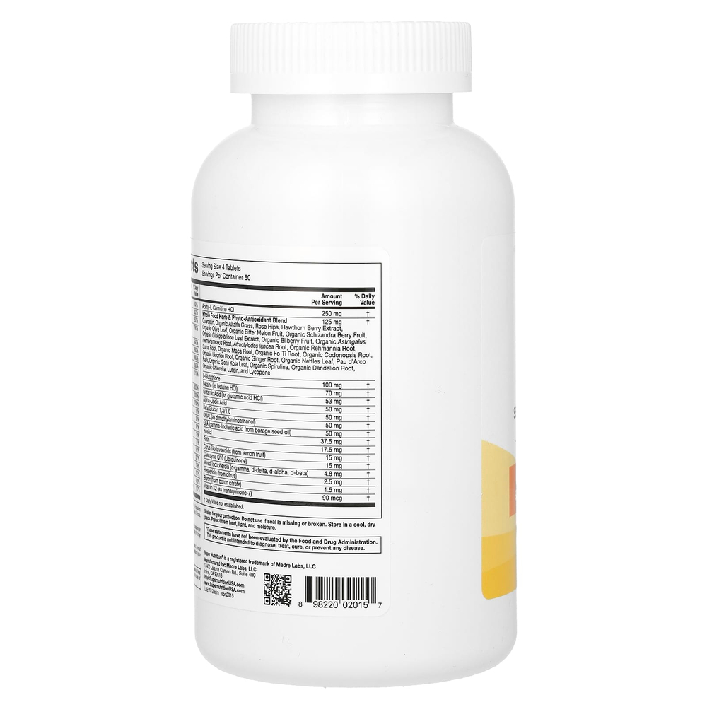 Super Nutrition, Super Immune, высокоэффективные мультивитамины с глутатионом, минералами и травами для укрепления иммунитета, 240 таблеток