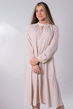 Платье женское 4288ЛП, бежевый алфавит #176Бал054288ЛП