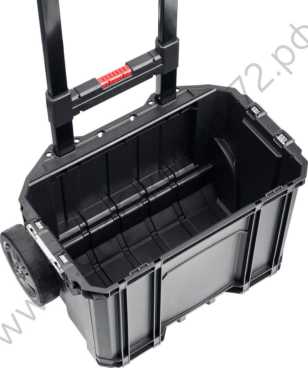 KETER SMART ROLLING, 564 х 373 х 700 мм, (22″), набор пластиковый ящик-тележка + ящик для инструментов + ящик органайзер (38390-22)