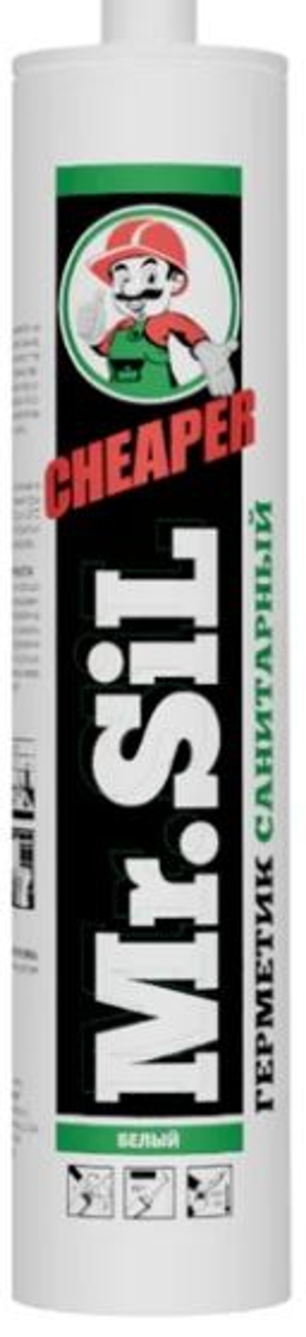 Герметик санитарный, 265 мл. Белый, "Mr.Sil Cheaper" (25шт.) 25008