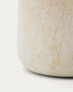 Цементный столик Drasi с отделкой под травертин Ø60 см