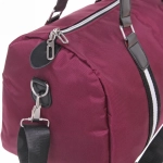 Сумка спортивная «Sports style», на молнии, с белой полосой, цвет красный, 40*22*26 см