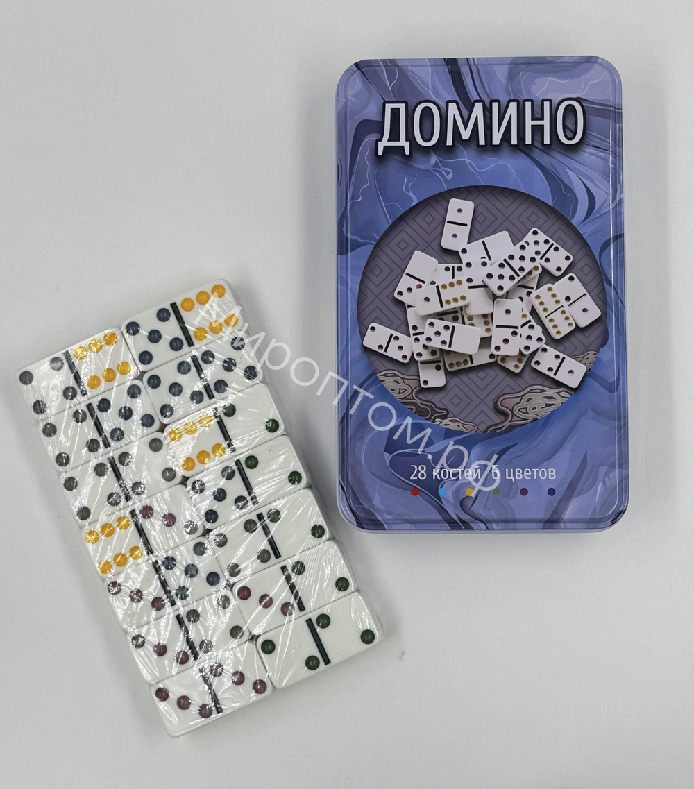 Домино в металическом боксе оптом