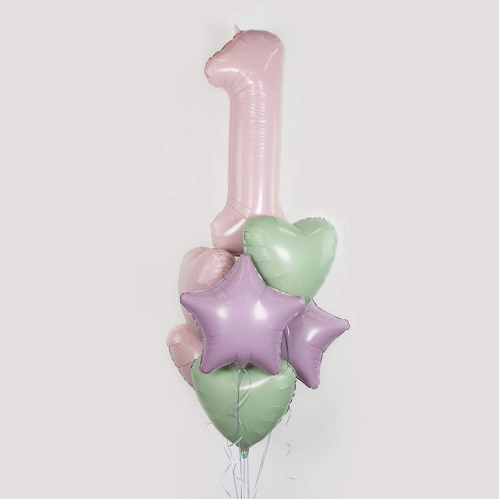 Шар (19''/48 см) Сердце, Олива, 1 шт.