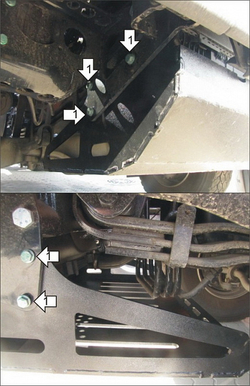 Усиленная защита Motodor Радиатора, Змеевика компрессора. 6 мм, Сталь. для MAN TGS 2007-2021 арт.24810