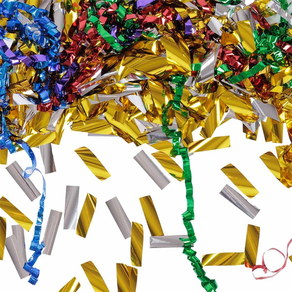 Хлопушка 80 см серпантин конфетти фольга
