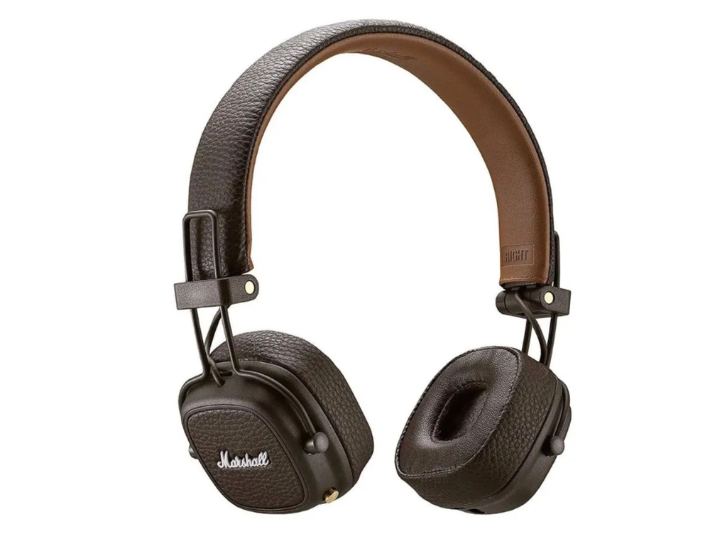Беспроводные наушники накладные Marshall Major IV Bluetooth коричневые