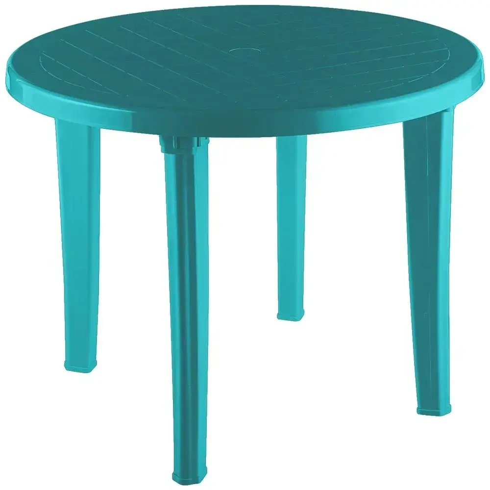 Стол круглый бирюзовый 950х740мм