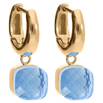 Серьги Qudo FIRENZE (G) Light Sapphire 107001/20-4715