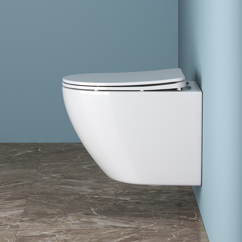 Комплект унитаза с инсталляцией BelBagno Uno BB3105CHR/SC/BB002-80/BB014-SR-BIANCO с сиденьем Микролифт и Белой клавишей смыва