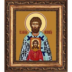 Никита Исповедник Аполлониадский, архиепископ, святитель. Икона на холсте.