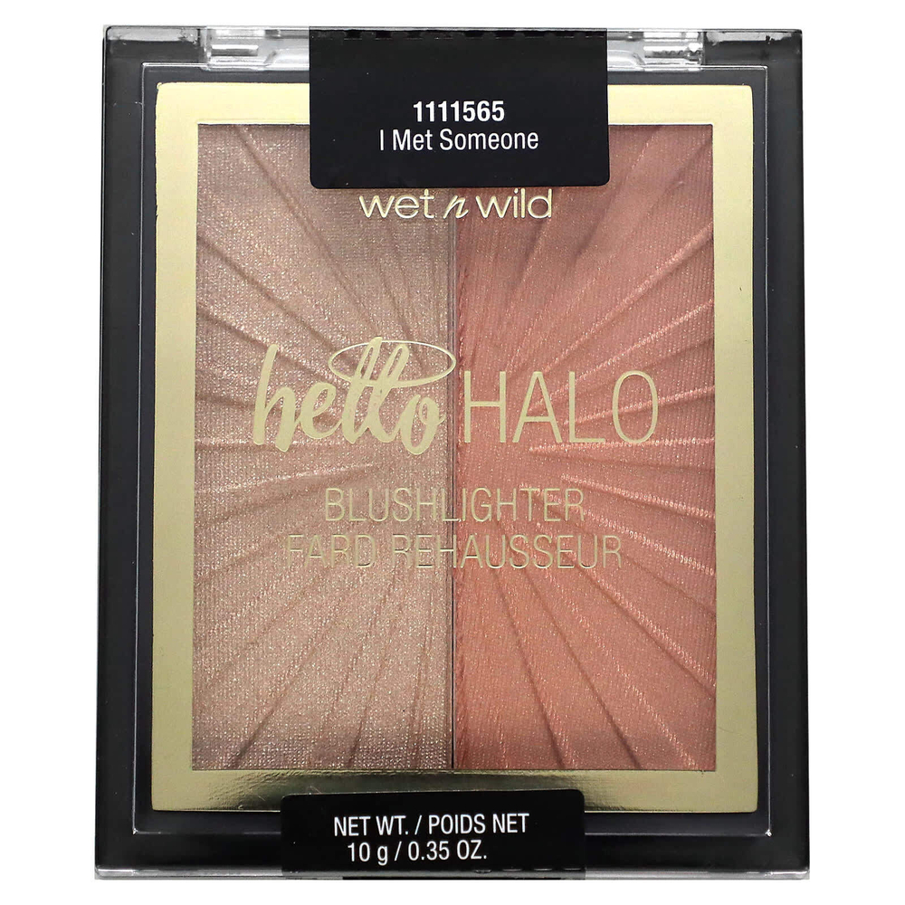 wet n wild, MegaGlo, Hello Halo Blushlighter, румяна с блестками Hello Halo, оттенок 1111565, 10 г (0,35 унции)
