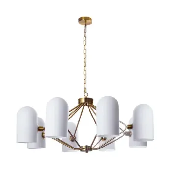Подвесная люстра 8*E14 A5454LM-8PB белый/медь Cassel Arte Lamp