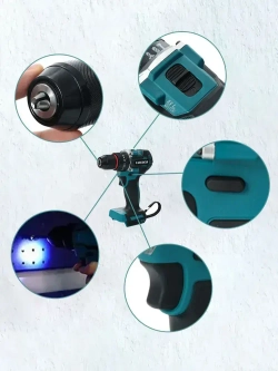 Набор электроинструментов аккумуляторных 3 в 1 21V / болгарка, гайковерт, дрель шуруповерт