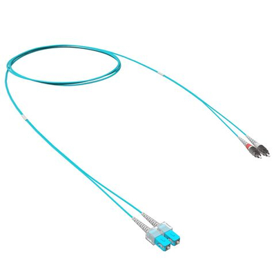 Оптический коммутационный шнур переходной Duplex SC-UPC/FC-UPC, 50/125 OM3, 10 м