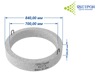 Кольцо стеновое КС7.3
