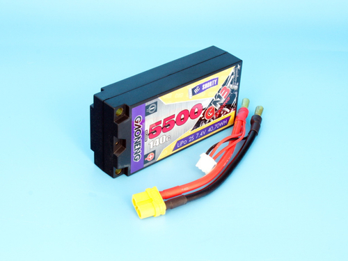 Аккумулятор GNB 5500mah 2S 140C Shorty Pack, Hard Case