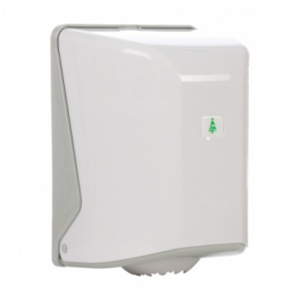 Диспенсер для рулонных полотенец бело-серый [OG1]