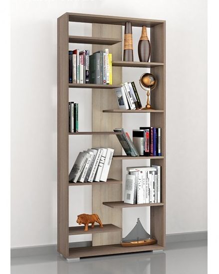 Стеллаж РОМЕО-3 ясень шимо / дуб сонома