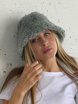 Премиальная Панама теплая из шерсти мериноса, мятная, SilverFox