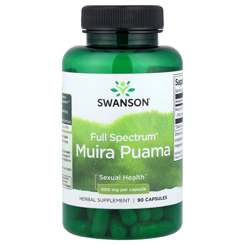 Swanson Vitamins, муира пуама Full Spectrum®, 400 мг, 90 капсул