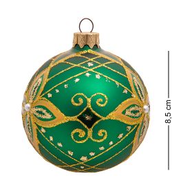 Элита НФШ-1567/1 Ел.украшение Шар «Зимний праздник» зеленый 80 мм