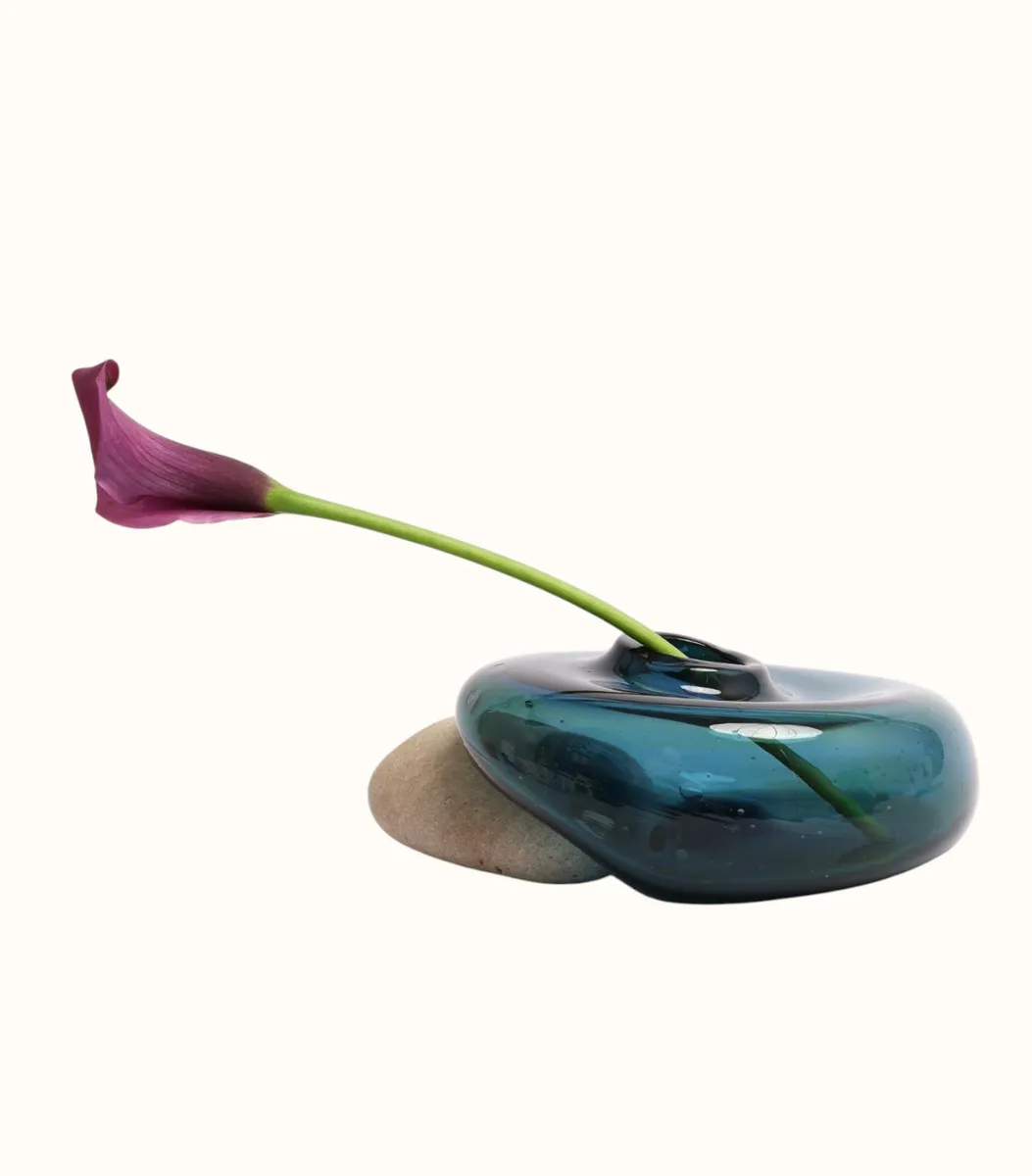 Ваза - DROP море, S | Repin Glass
