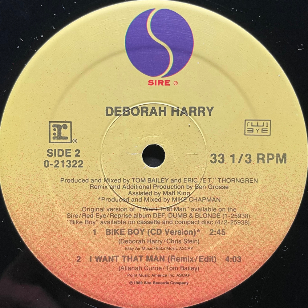 Deborah Harry ‎– I Want That Man (США 1989г.) EP