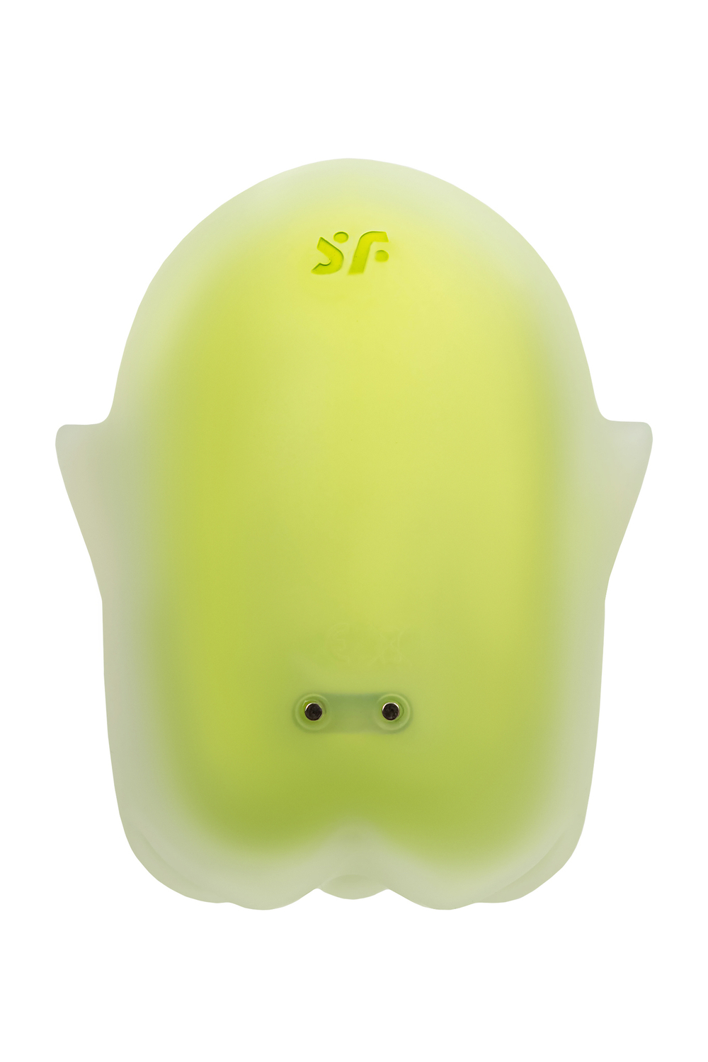 Вакуумный стимулятор клитора с вибрацией Satisfyer Glowing Ghost, светящийся в темноте, желтый,8,4см